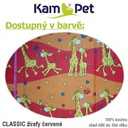 Polohovací klín 70 KamPet Classic červené žirafy Polohovací klín 70 KamPet Classic růžové žirafy Polohovací klín 70 KamPet Classic červené žirafy