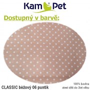 Antidekubitní podložka s kolečkem KamPet Classic puntík 06 béžový