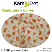 Žebrová podložka 120 KamPet Classic růže patchwork