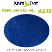 Sada 2x sedací vak Praline 60 Comfort + taburet barva AL15 modrá žíhaná