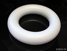 Polystyrénový věnec 20cm výlisek z polystyrénu 200mm, á 1ks