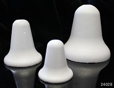 Polystyrénový zvonek 6cm výlisek z polystyténu 60mm, á 1ks