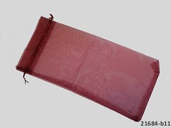 Organzový dárkový sáček 40X18cm bordó