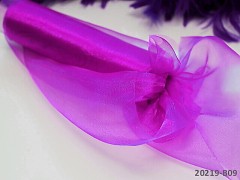 Růžová cyklámová stuha dekorační organzová šerpa 36cm organza magenta