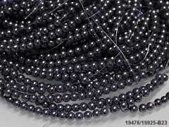 Korálky voskované perly 4mm ŠEDÉ, bal. 30ks