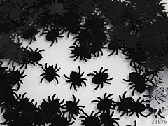 Černí pavoučci flitry halloweeen pavouci, bal. 5g