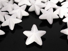 Polystyrénová hvězda vánoční hvězda hvězdička výlisek z polystyrénu, á 1ks