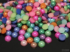 Kabošonky perleťové 10mm MIX, bal. 15ks