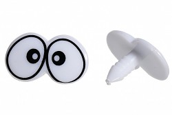 Bezpečnostní oči dvojité 30mm oči na výrobu hraček panenek, bal. 4ks