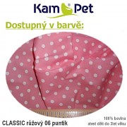 Podložka ovál pro psa vel. 5 KamPet Classic puntík 06 růžová