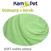 Heboučký kojící polštář KamPet Soft vel. S světle zelený