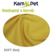 Heboučký kojící polštář KamPet Soft vel. S žlutý