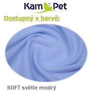 Heboučký polohovací had KamPet Soft délka 2m světle modrý