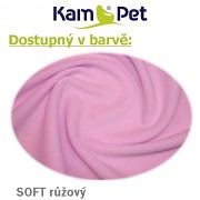 Heboučký polohovací had KamPet Soft délka 2m růžový