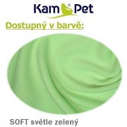 Heboučký polohovací had KamPet Soft délka 2m světle zelený