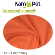 Heboučký polohovací had KamPet Soft délka 2m oranžový