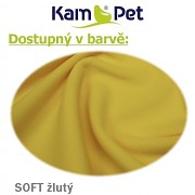 Heboučký polohovací had KamPet Soft délka 2m žlutý