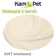 Heboučký polohovací had KamPet Soft délka 2m smetanový