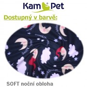 Heboučký polohovací had KamPet Soft délka 3,5m noční obloha