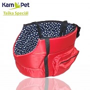 SADA taška na psa vel. 30-50 KamPet Speciál ČERVENÉ šusťák /uvnitř jakákoliv barva skladem