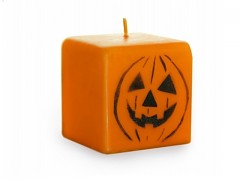 Halloween svíčka dýně oranžová 70mm