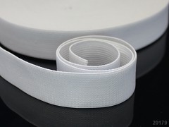 BÍLÁ pruženka guma plochá široká 35mm, balení 25m