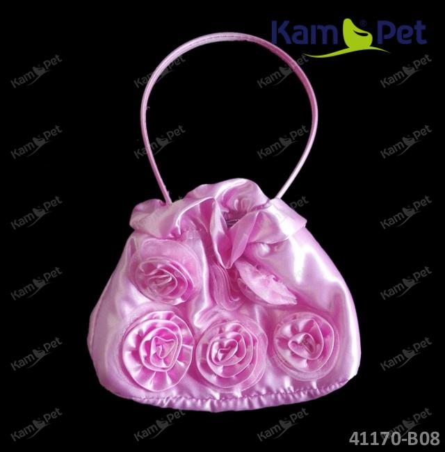 RŮŽOVÁ kabelka pro družičku či pro nevěstu luxusní s květy růží