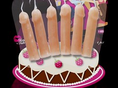Svíčky na dort penis 7cm nejen na rozlučku se svobodou