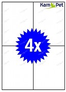 Samolepící etikety A4 - 4ks - štítky do tiskárny