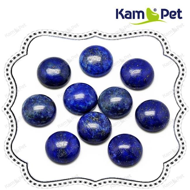 Modrý lapis lazuli přírodní kabošon 10mm, á 1ks