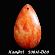 Oranžový KALCIT VELKÝ přívěšek na náhrdelník luxusní minerální kámen