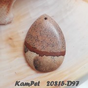 Obrázkový jaspis KAPKA přívěšek na náhrdelník minerální kámen