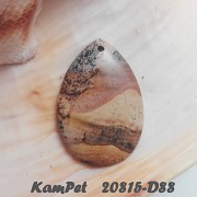 Obrázkový jaspis KAPKA přívěšek na náhrdelník minerální kámen