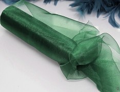 Zelená stuha dekorační organzová šerpa 16cm organza zelená, á 1m