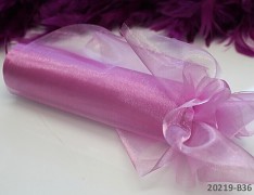Růžovo - fialová stuha dekorační organzová šerpa 16cm organza růžovofialková, á 1m