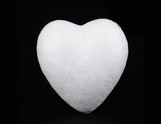 Polystyrénové srdce 6cm výlisek  polystyrénu 60mm, á 1ks