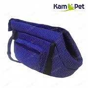Modrá taška na psa KamPet 100% bavlna Modrý puntík mikro