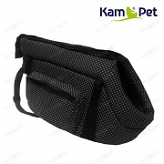 Taška na psa KamPet 100% bavlna vel. 30cm černý 01 puntík