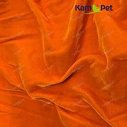 Kupón 105 Oranžový samet pomerančový látka 100% bavlna dovoz Německo