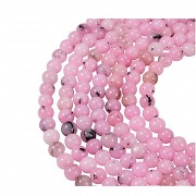 Přírodní JASPIS růžový cherry kuličky 6mm  korálky z minerálů