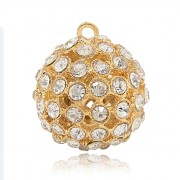 KOULE s kamínky LUXUSNÍ Přívěšek zlatý vintage náhrdelník s přívěškem dárek pro ženu