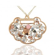 MEDAILON s kamínky LUXUSNÍ Přívěšek zlatý vintage náhrdelník s přívěškem dárek pro ženu
