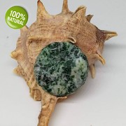 Zelený stromečkový achát kámen na náhrdelník šperkový přírodní minerál 