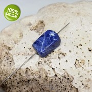 Modrý SODALIT korálek / přívěšek na náhrdelník minerální kámen tromlovaný