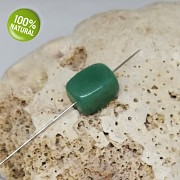 Zelený Jadeit přívěšek/korálek na náhrdelník minerální tromlovaný kámen