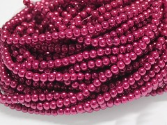 Voskované perly 10mm MALINOVÉ