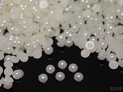 Kabošonky perleťové 4mm, bal. 1,5g mega balení