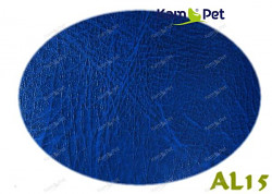 Kupón 142x125cm Modrá koženka modrá žíhaná AL15  látka čalounická koženka