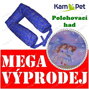 ihned k odeslání - Polohovací had KamPet FIALOVÉ PANENKY 1,6m 100% bavlna VYPRODEJ