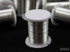 Stříbrný bižuterní drát 0,3mm snadno tvarovatelný drát, cívka 10m